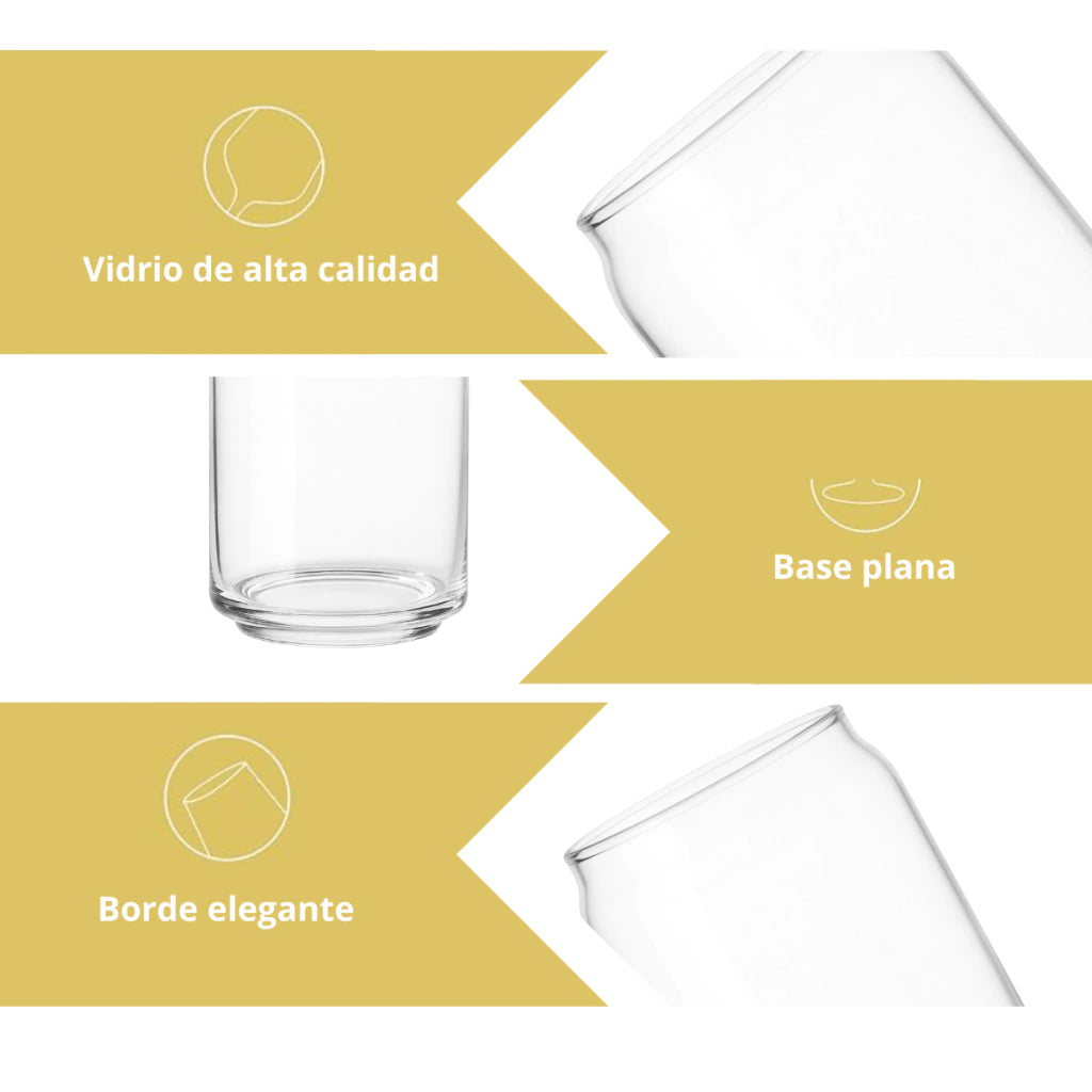 Vaso Lata Can 400 ml - Agua, Refresco y Café. Elegante Moderno.