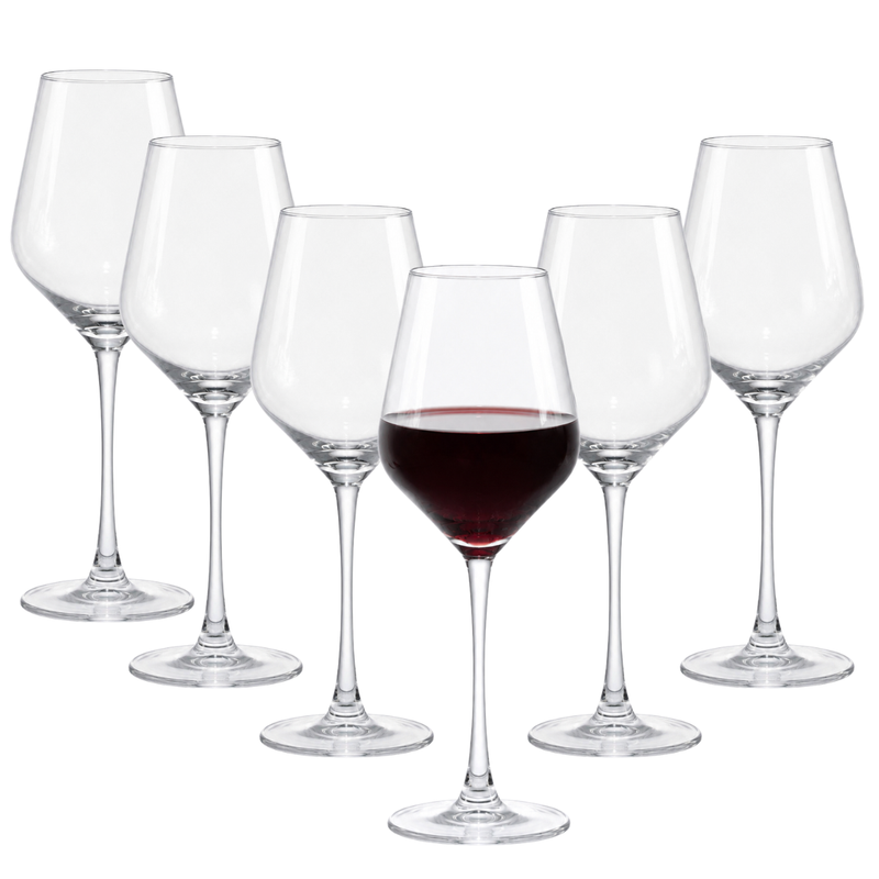 Copa Alta Multiusos 420 ml para Vino Tinto, Vino Blanco, Spritz, Gin Tonic y Cocteles 6 pzs