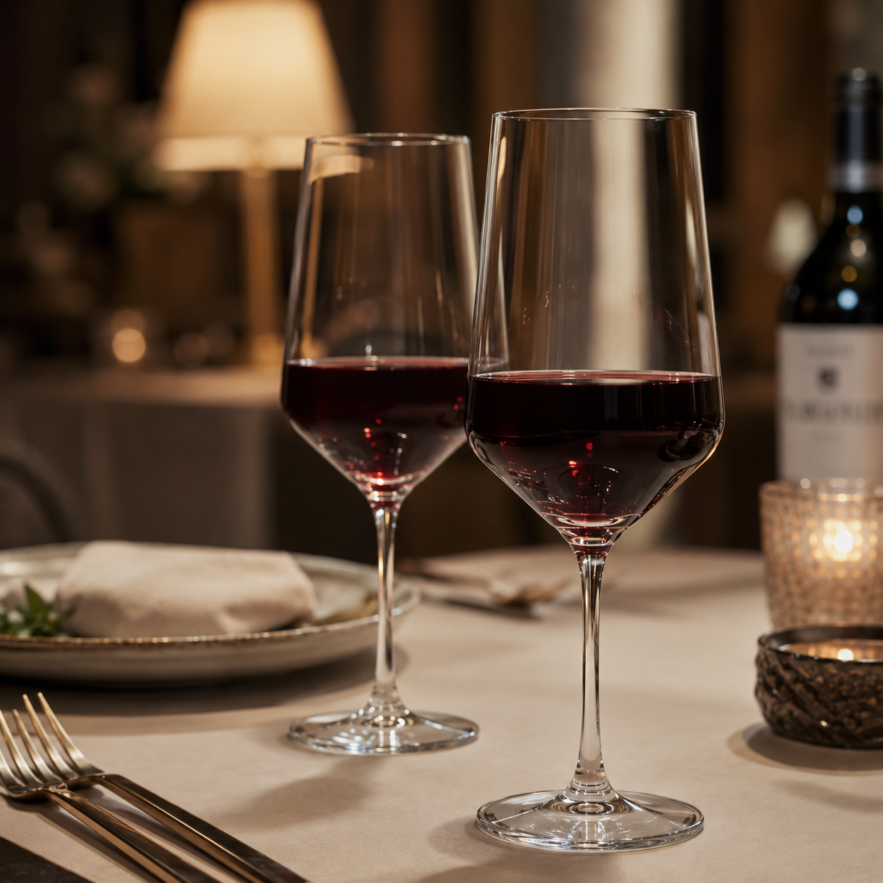 Copa de Vino Tinto Excellent 400 ml para Vino Tinto, Aperol Spritz, Degustación, Restaurantes y Eventos 6 pzs