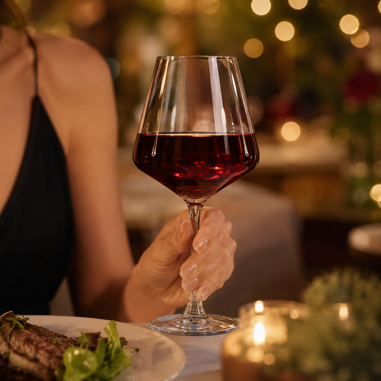 Copa Globo Elegance 440 ml para Cocteles, Drinks, Vino Tinto, Cabernet, Merlot y Malbec 6 pzs