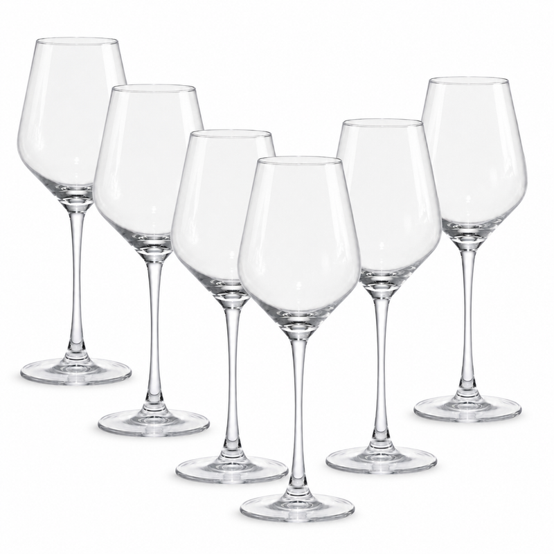 Copa Alta Multiusos 420 ml para Vino Tinto, Vino Blanco, Spritz, Gin Tonic y Cocteles 6 pzs