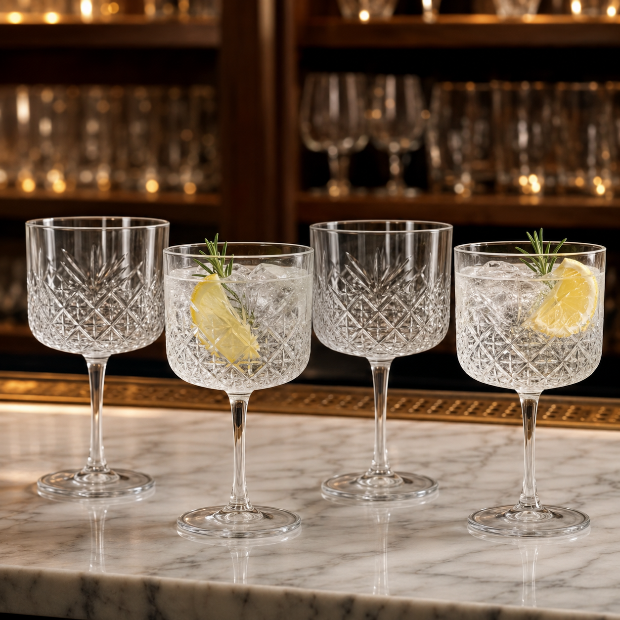 Copa Gin Tonic Timeless 500 ml para Gin Tonic, Aperol Spritz y Cocteles 4 pzs