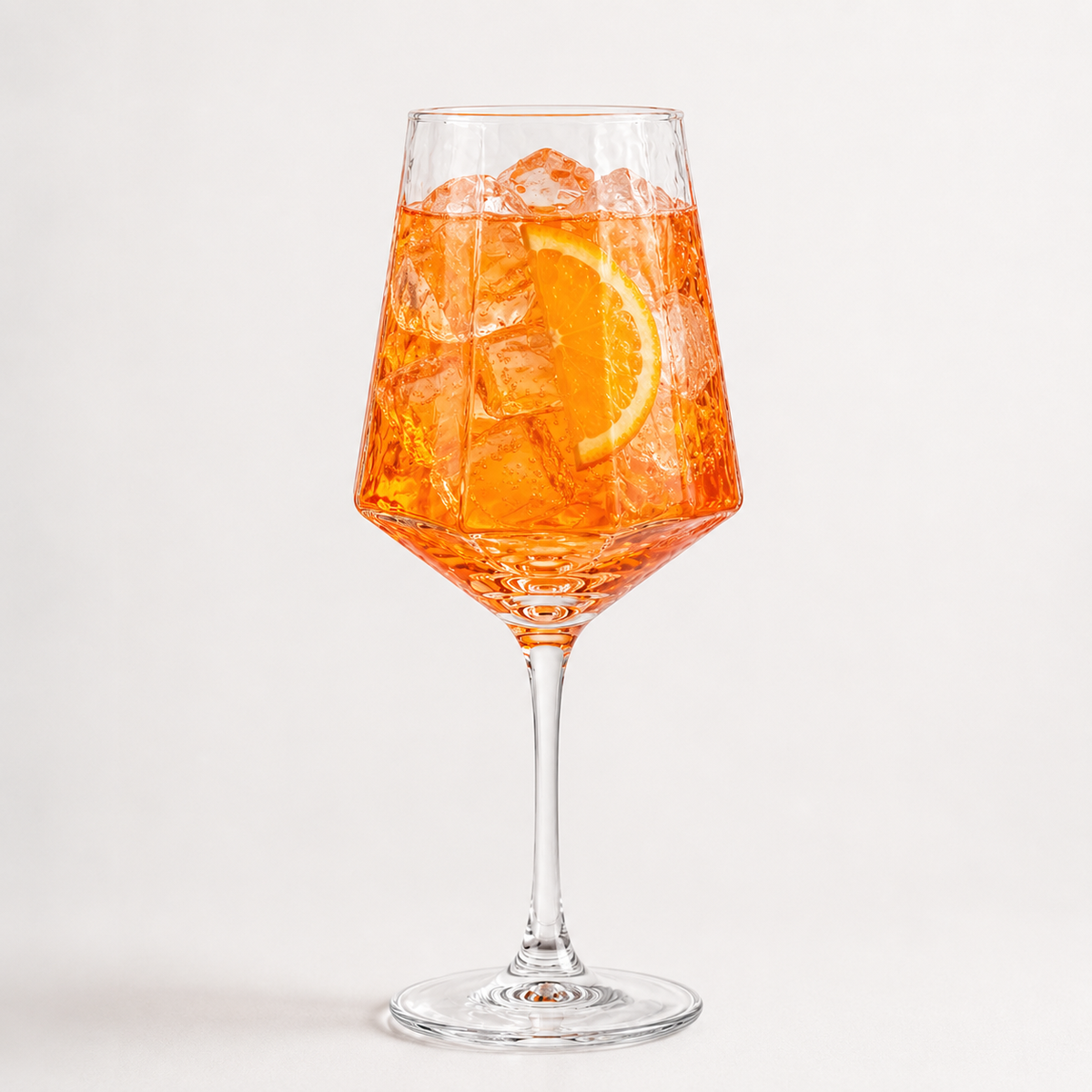 Copa Diamond con Diseño de Rayas 430 ml para Aperol Spritz, Gin Tonic y Cocteles 6 pzs