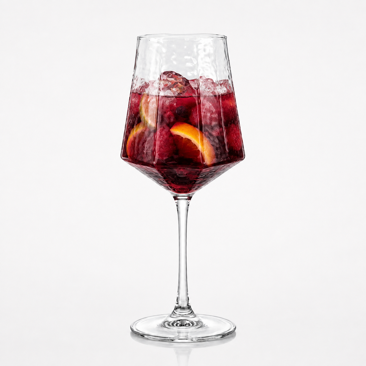 Copa Diamond con Diseño de Rayas 430 ml para Aperol Spritz, Gin Tonic y Cocteles 6 pzs