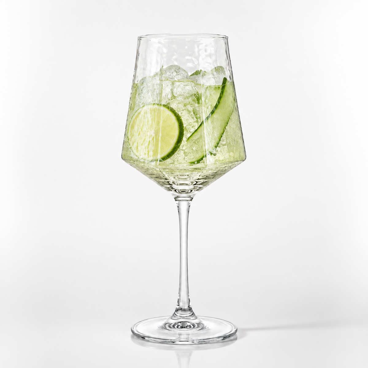 Copa Diamond con Diseño de Rayas 430 ml para Aperol Spritz, Gin Tonic y Cocteles 6 pzs