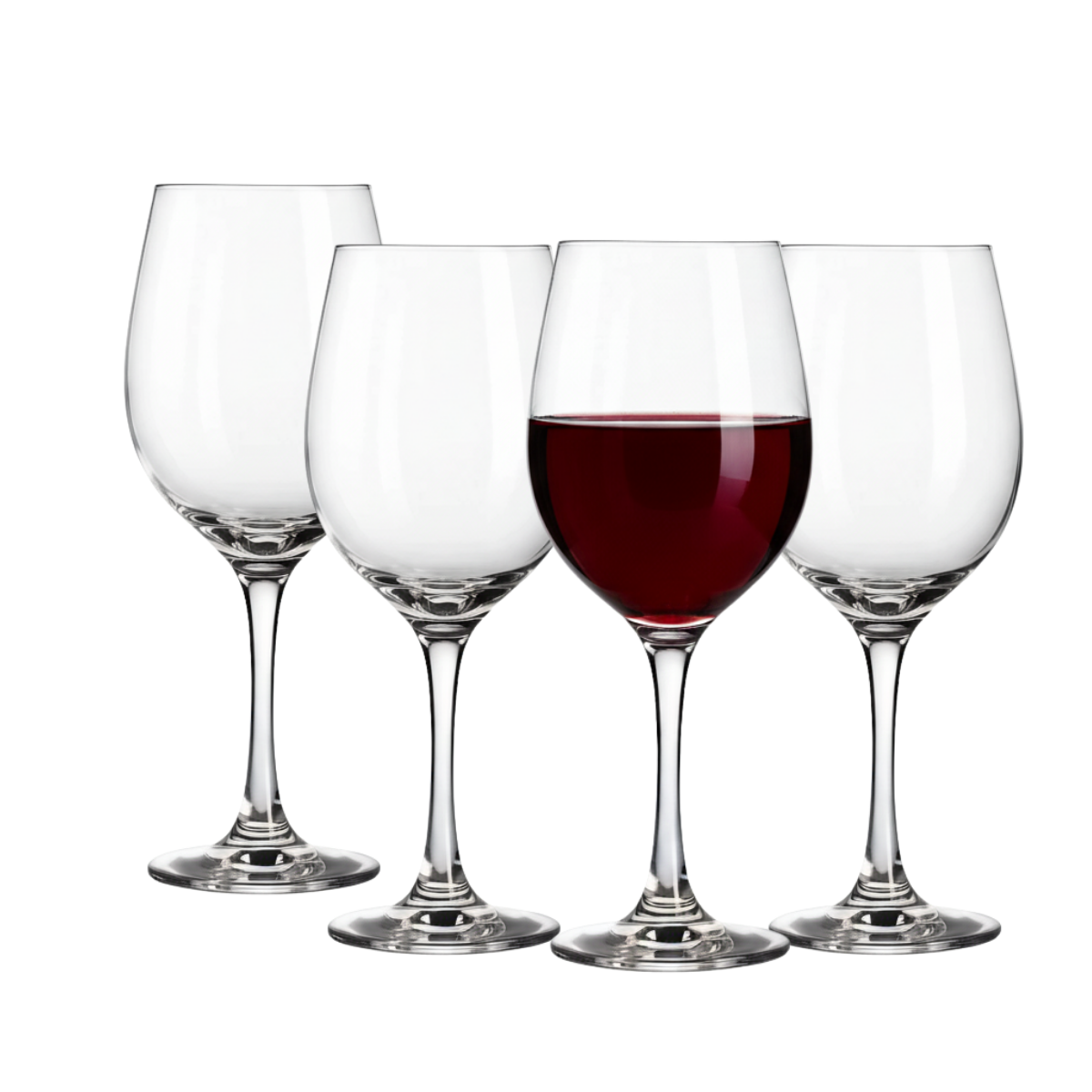 Copa Sienna 465 ml para Vino Tinto, Vino Blanco, Agua y Degustación, ideal para Restaurantes y Eventos 6 pzs