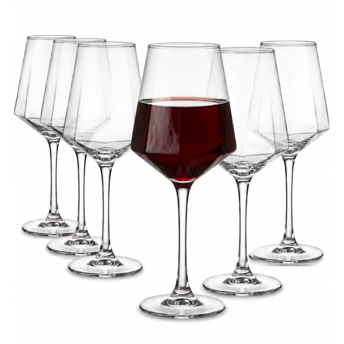 Copa Diamond con Diseño de Rayas 430 ml para Aperol Spritz, Gin Tonic y Cocteles 6 pzs