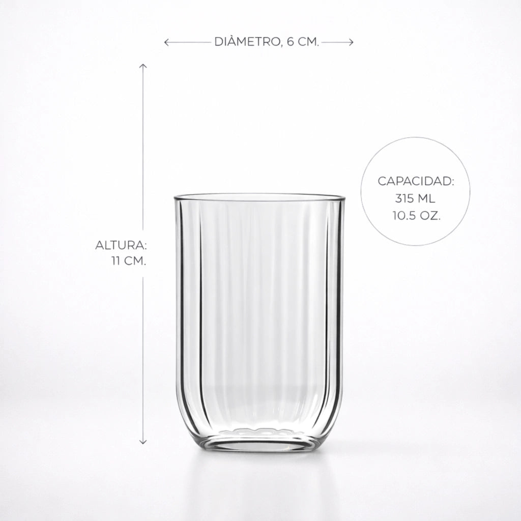 Vaso Fiore HB 315ml, Hermoso, moderno