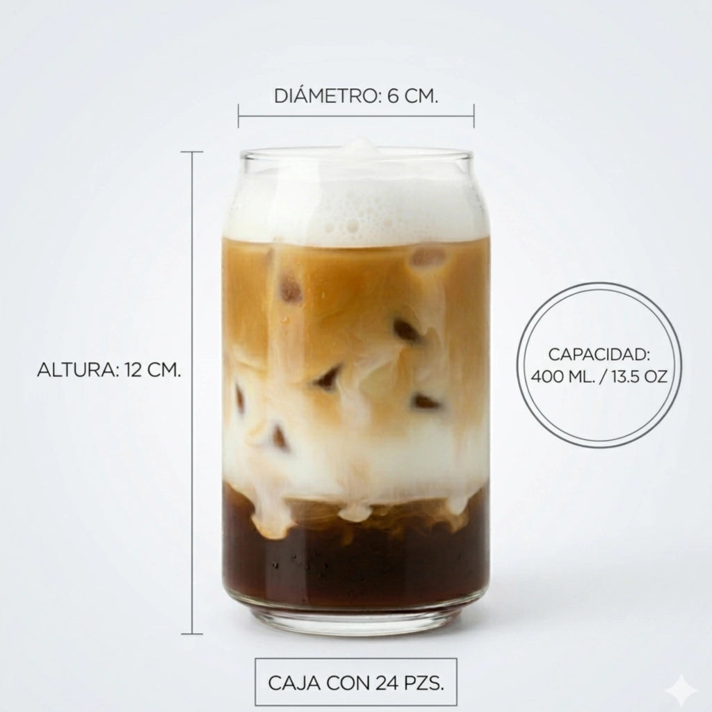 Vaso Lata Can 400 ml - Agua, Refresco y Café. Elegante Moderno.